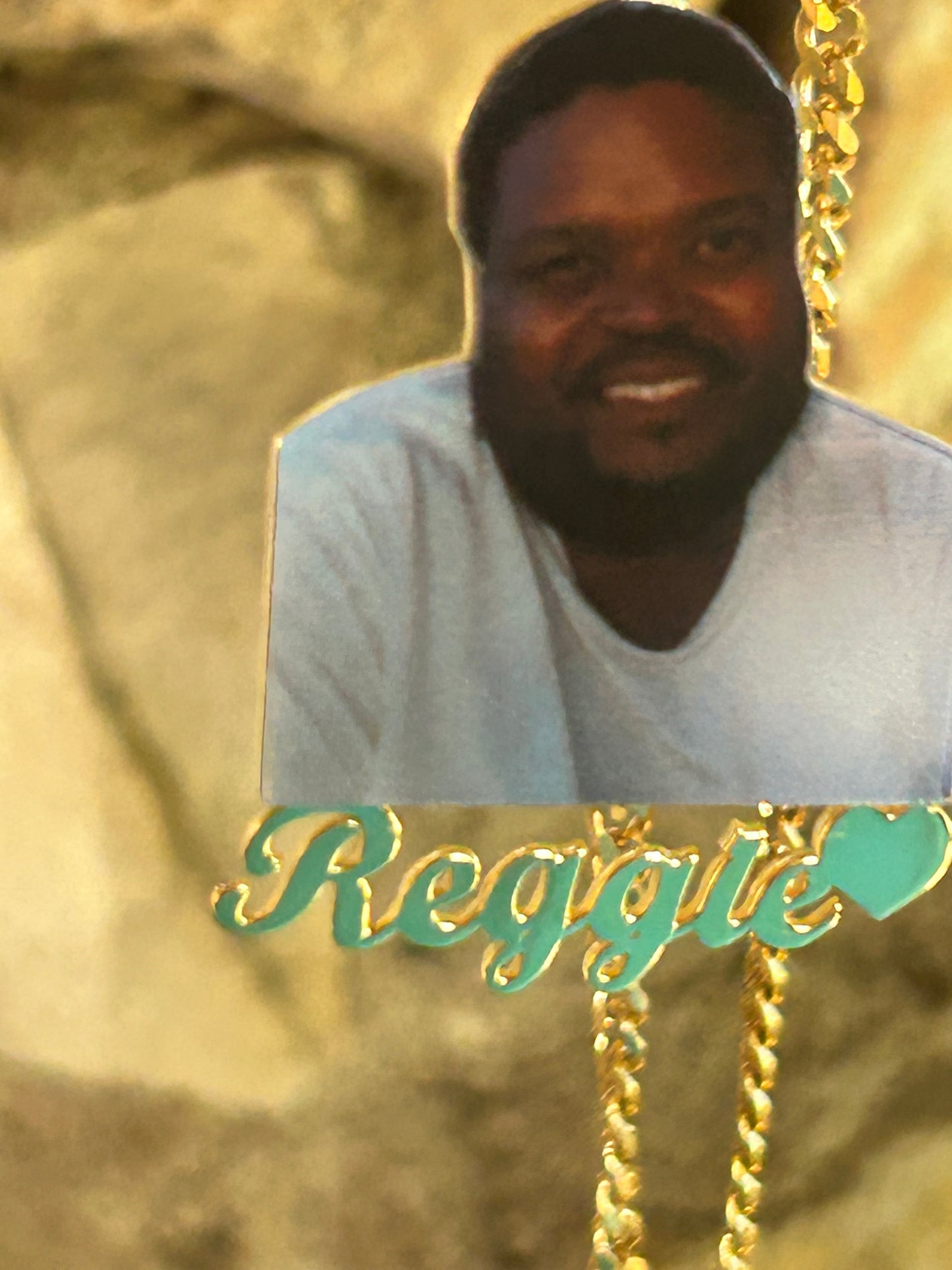 Personalized Picture Gold Plated Chain Neckalace