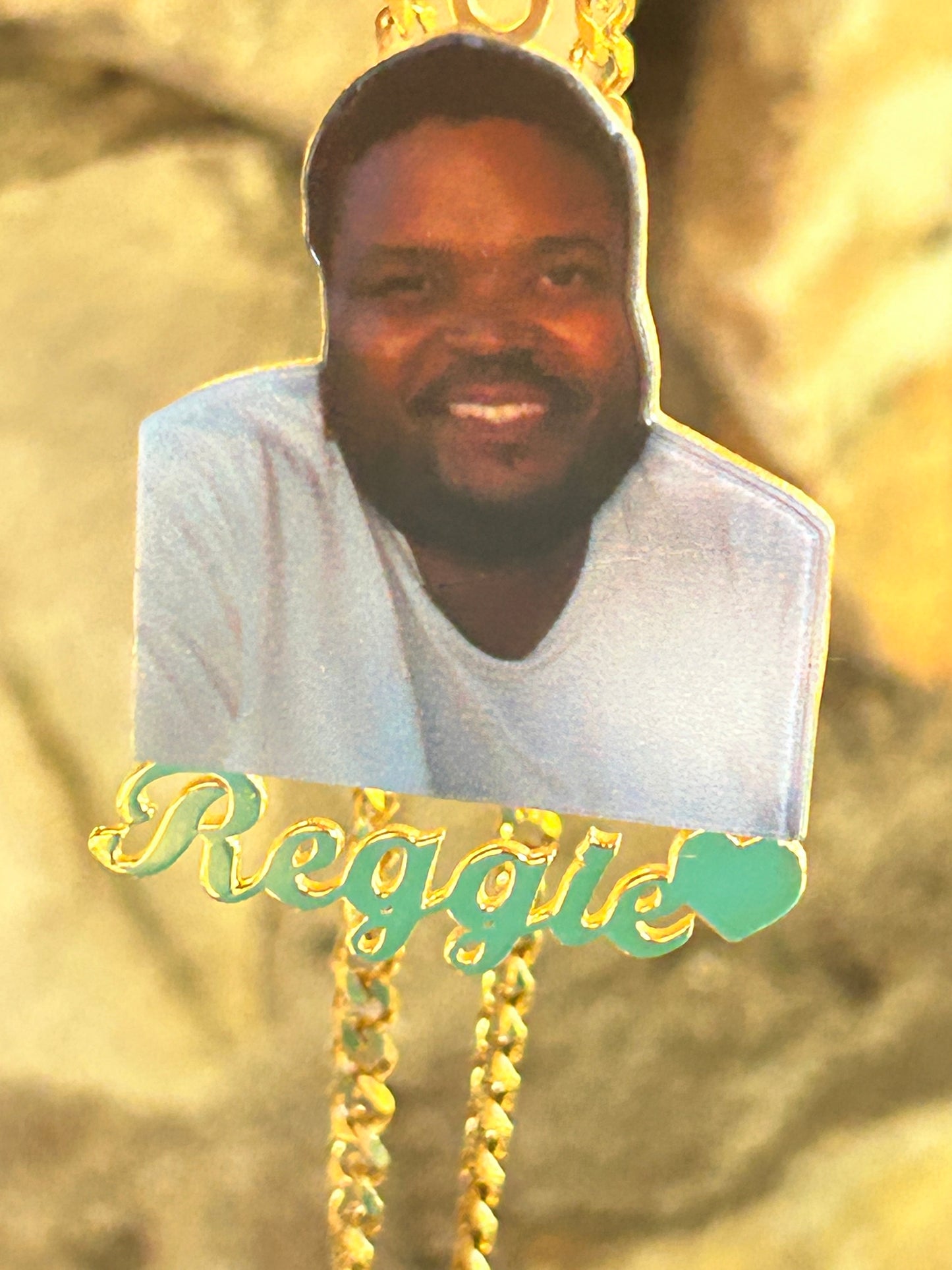 Personalized Picture Gold Plated Chain Neckalace