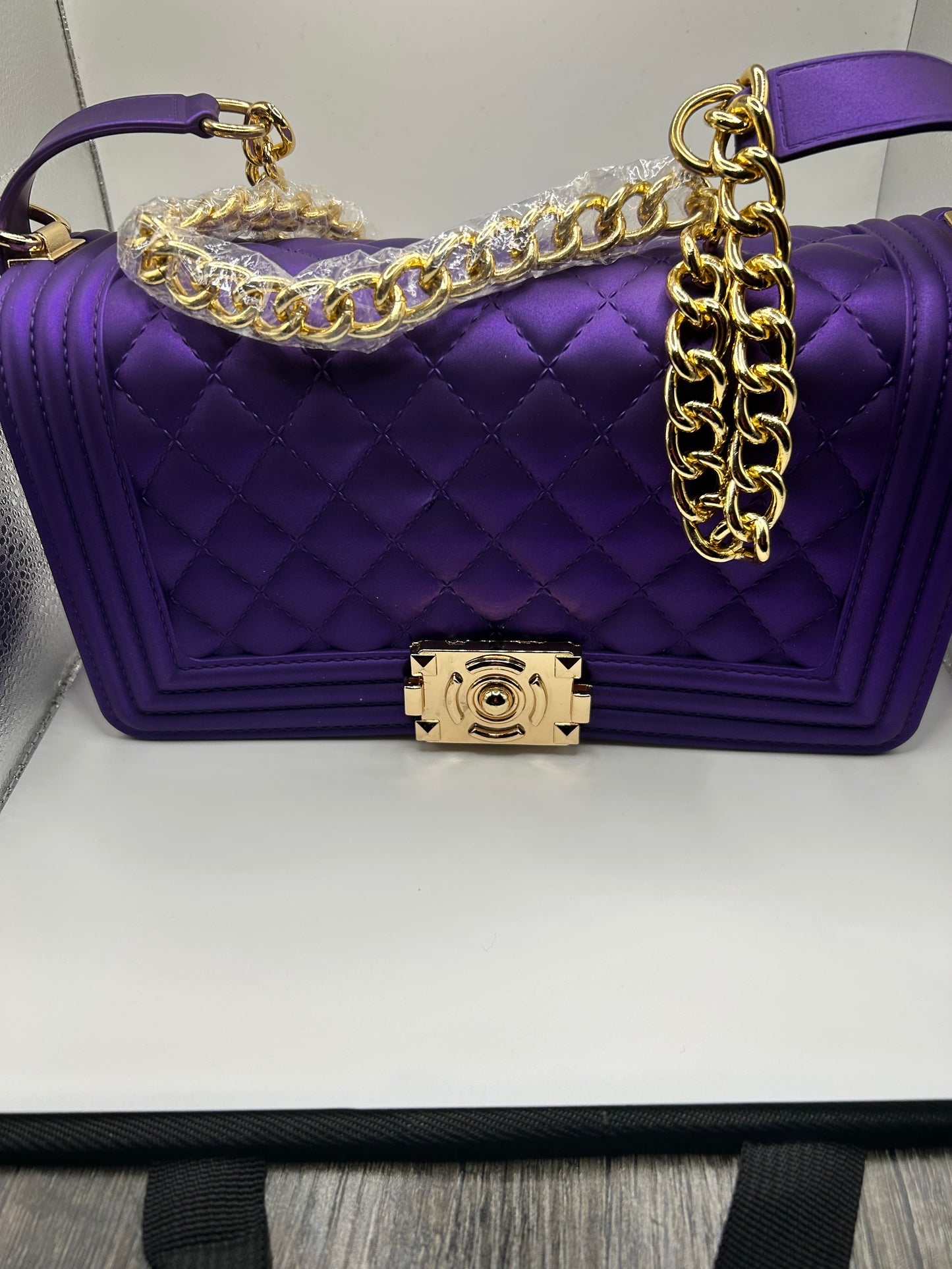 Royal Purple Jelly Handbag