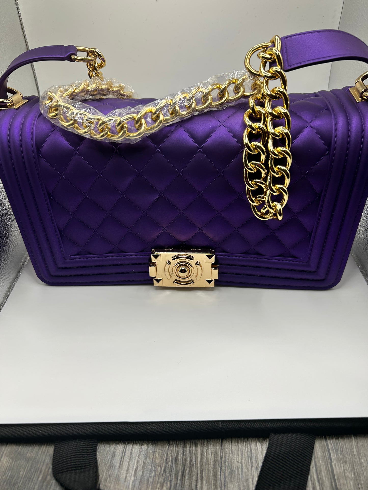 Royal Purple Jelly Handbag