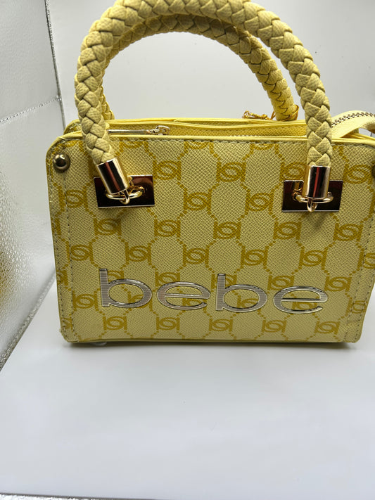 Bebe Briella Small Satchel – Blonde | Chic Designer Handbag