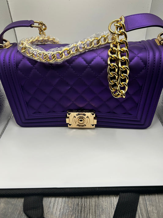 Royal Purple Jelly Handbag