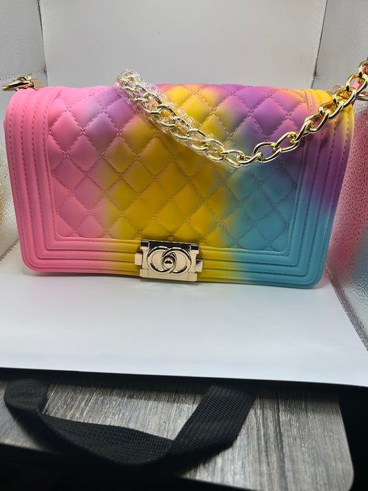 Multicolored Jelly Handbag