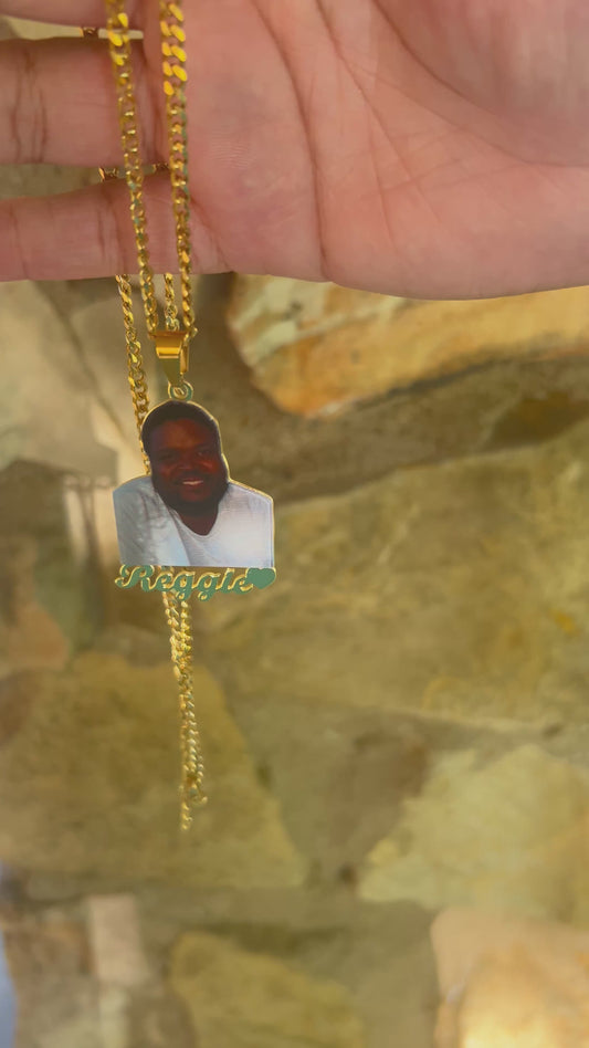 Personalized Picture Gold Plated Chain Neckalace